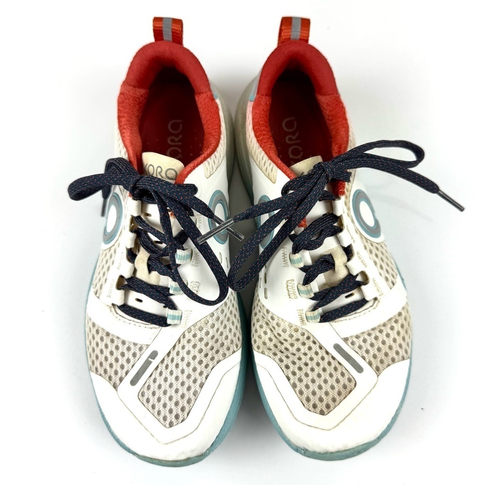 Skora Pulse Running Shoes Women’s Sz 6.5 White Blue Mesh Lace Up Sneakers Casual - Picture 2 of 7
